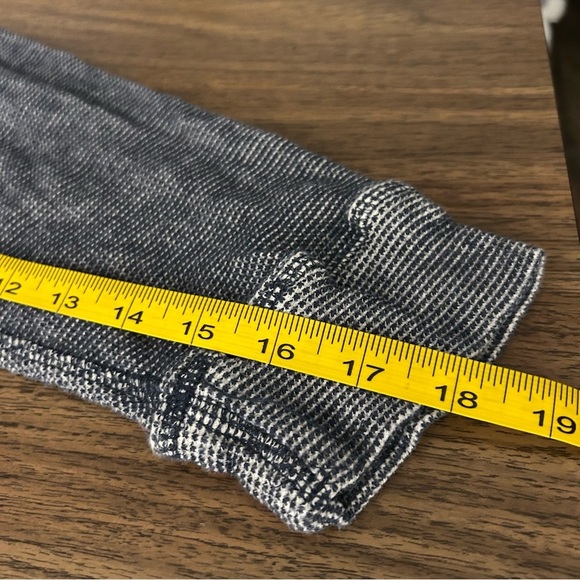 Lucky Brand Hoodie Mens L Gray Blue Henley Long Sleeve Hooded Pullover Sweater - Picture 9 of 9